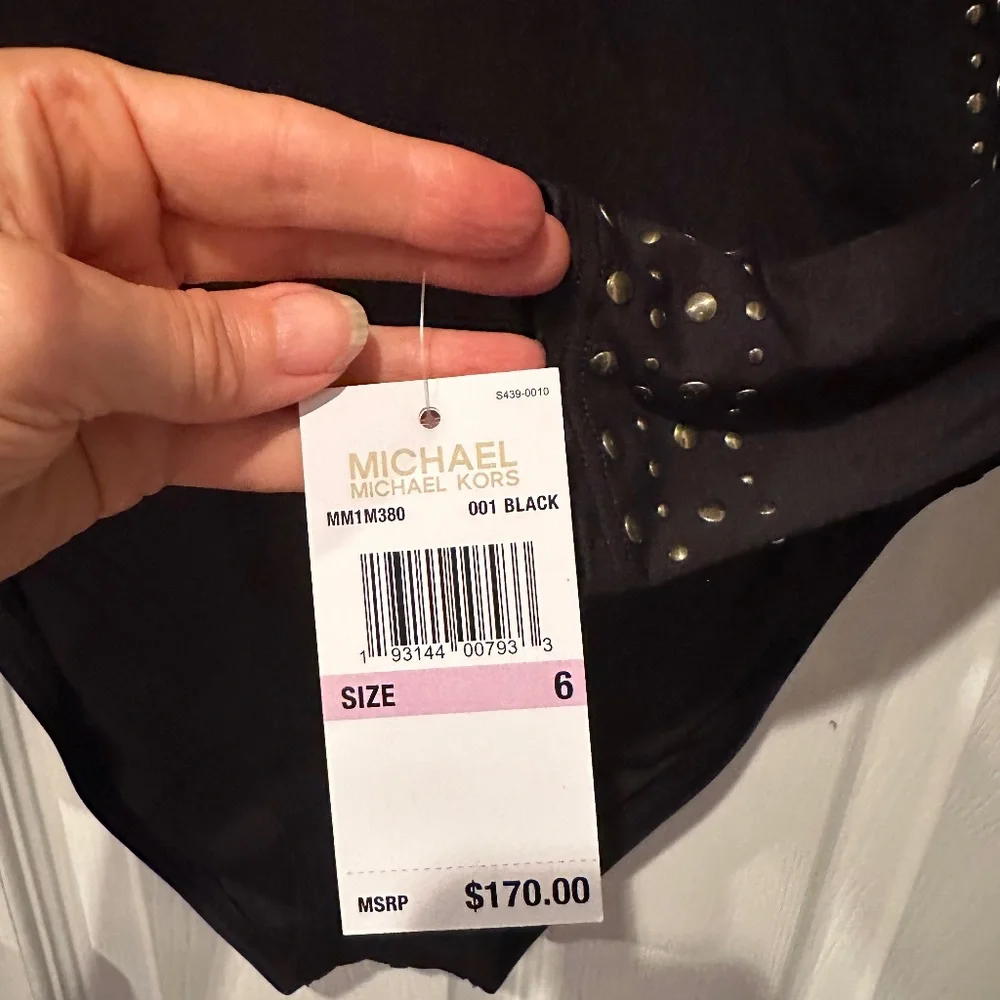 Michael Kors Glam Deco Rashguard Surf Suit One Piece Swimsuit NWT - Picture 5 of 6